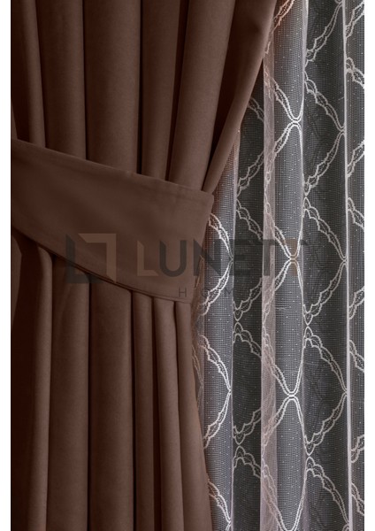 Kullanıma Kahverengi Sık Pile 1x3 Dikim Fon Perde Tek Kanat 9249 fiyatları