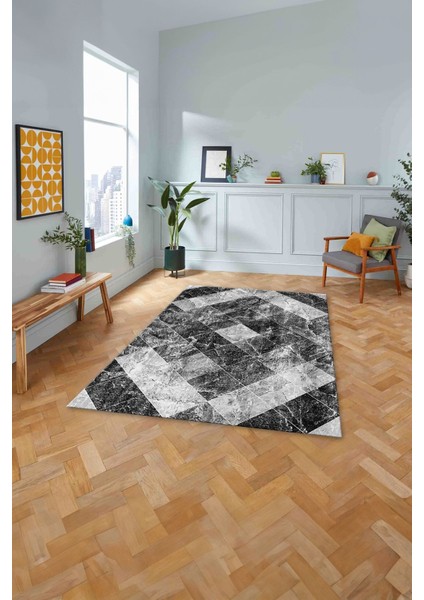 Baskılı Modern Mermer Desenli Yıkanabilir Kaymaz Yolluk Mutfak Salon Halısı, Modern-136-Gri, fiyatları