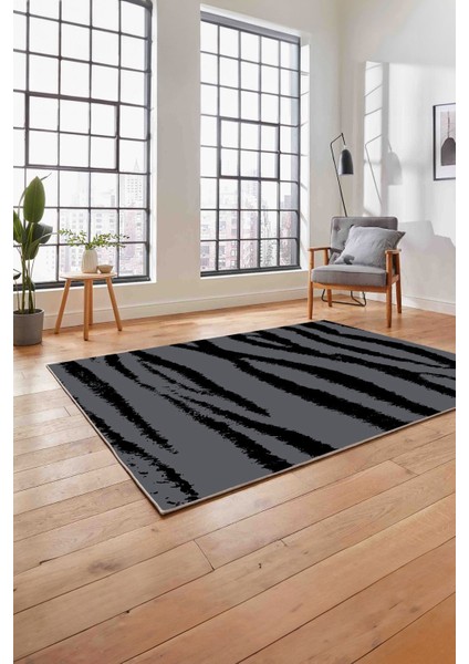 Baskılı Modern Leopar Desenli Yıkanabilir Kaymaz Yolluk Mutfak Salon Halısı, Modern-144-Gri, fırsatları