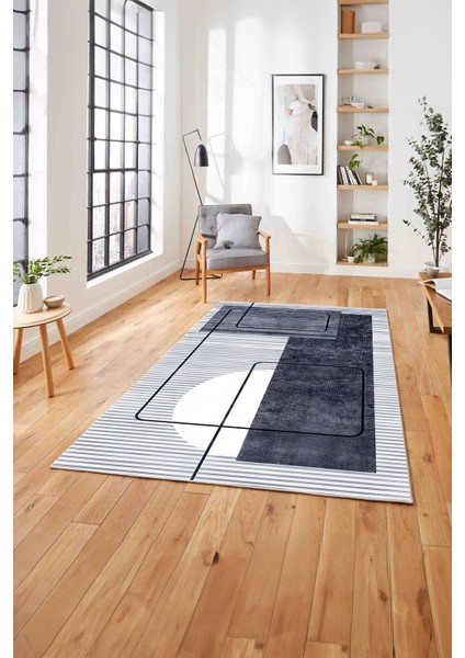 Baskılı Modern Sade Klasik Yıkanabilir Kaymaz Yolluk Mutfak Salon Halısı, MODERN-158-LACİVERT, modelleri