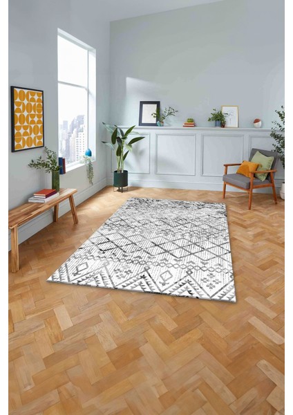 Baskılı Modern Iskandinav Desenli Yıkanabilir Kaymaz Yolluk Mutfak Salon Halısı, Modern-175-Gri, fiyatları