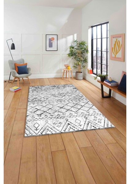 Baskılı Modern Iskandinav Desenli Yıkanabilir Kaymaz Yolluk Mutfak Salon Halısı, Modern-175-Gri, indirimleri