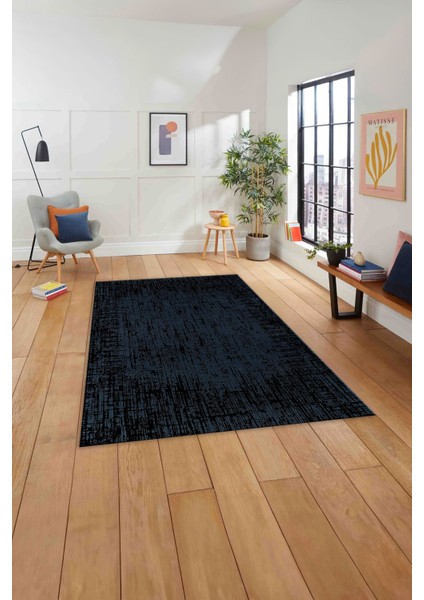 Dijital Baskılı Modern Yıkanabilir Kaymaz Yolluk Mutfak Salon Koridor Halısı, MODERN-210-LACİVERT, indirimleri
