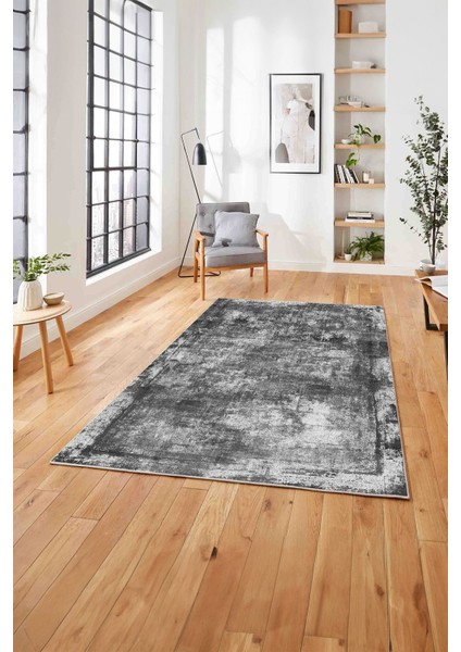 Dijital Baskılı Modern Sade Desen Yıkanabilir Kaymaz Yolluk Mutfak Salon Halısı, MODERN-215-GRİ, modelleri