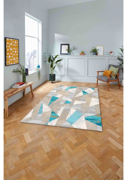 Baskılı Modern Mermer Motifli Yıkanabilir Kaymaz Yolluk Mutfak Salon Halısı, MODERN-170-TURKUAZ, fiyatları