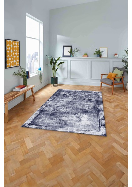 Dijital Baskılı Modern Sade Desen Yıkanabilir Kaymaz Yolluk Mutfak Salon HALISI,MODERN-215-LACİVERT, fiyatları