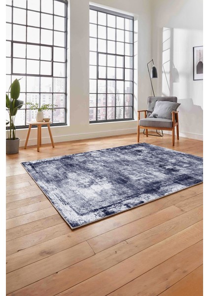 Dijital Baskılı Modern Sade Desen Yıkanabilir Kaymaz Yolluk Mutfak Salon HALISI,MODERN-215-LACİVERT, fırsatları