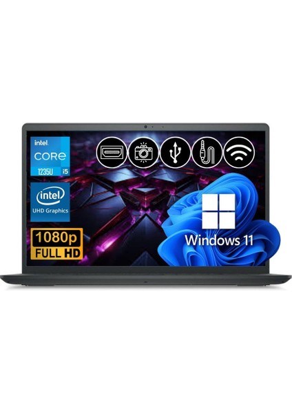 Inspiron 3520 İ5-1235U 8gb 512GB M.2 SSD I35201003U ATL17 15.6" W11PRO Taşınabilir Bilgisayar