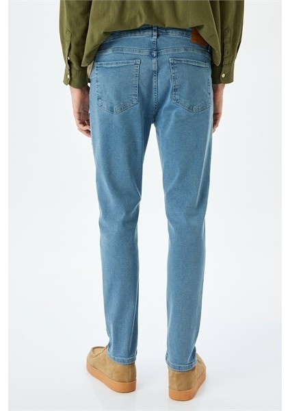 Mıcheal Skinny Açık Indigo Erkek Jean Pantolon 5SAM40045ID indirimleri