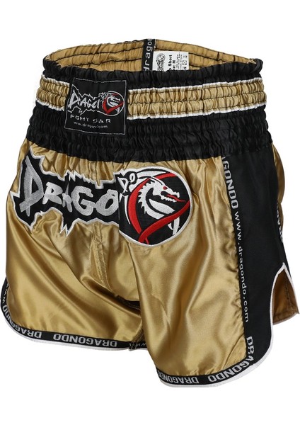 MT3075 Retro Neo Muaythai Şortu Gold Muay Thai Şort Altın modelleri