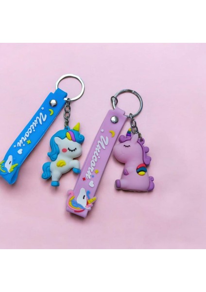 Pony Karikatür Anime Figür Pvc Bebek Anahtarlık Çanta Anahtarlık Süsü 2 Adet indirimleri