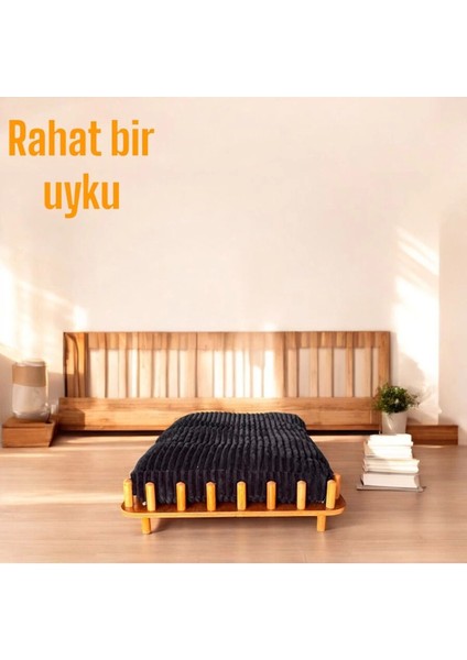 Köpek Yatağı Marbella 75*110 cm Ceviz Renk Şık Tasarım Rahat ve Yıkanabilir Minder Yatak Dahil