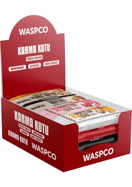 Protein Bar Karma Kutu 40g x 10 Adet (5 Çeşit)