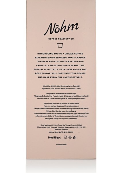 African Blend Kapsül Kahve 10'lu