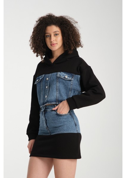 Kadın Denim Etekli Takım 1077 indirimleri