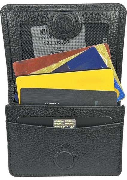 Diga 131 Deri Kartlık Cüzdan Siyah