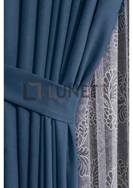 Kullanıma Parlement Mavisi Renk Sık Pile 1x3 Dikim Fon Perde Tek Kanat 9242 fiyatları