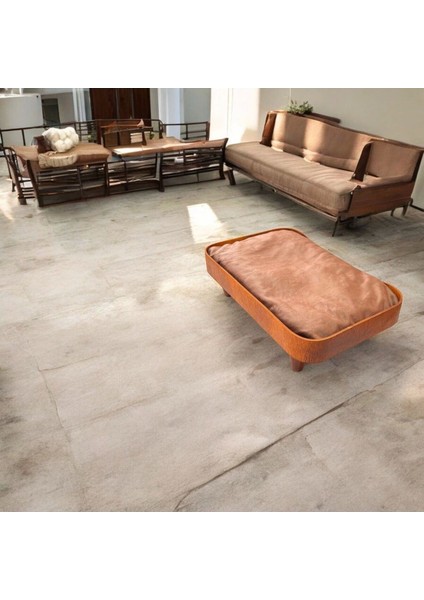 Kedi Köpek Yatağı Barcelona 30x50 cm Ceviz Renk Şık Tasarım Rahat ve Yıkanabilir Minder Yatak Dahil modelleri