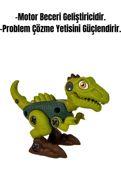Sök Tak Yeşil Dinazor Yapboz Puzzle Legolar ve Yapı Oyuncağı Geliştiri Oyuncak