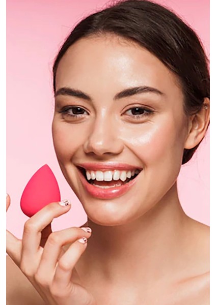 4 Adet Profesyonel Yüz Make-Up Makyaj Sürgeri Armut Şeklinde Tatlı Islak Kuru Kullanım