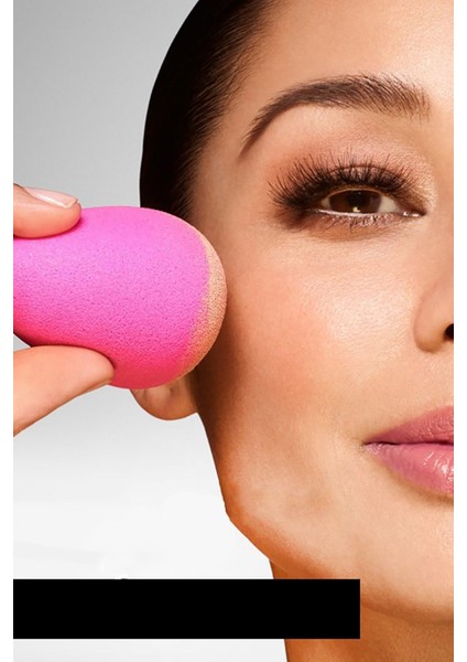 4 Adet Profesyonel Yüz Make-Up Makyaj Sürgeri Armut Şeklinde Tatlı Islak Kuru Kullanım