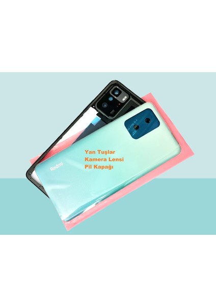 Xiaomi Redmi Note 10 Pro (5g) Full Kasa Arka Kapak Batarya Kapağı - Mavi