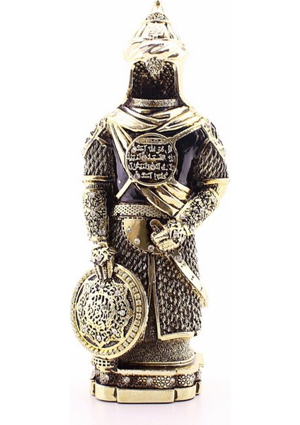 Zırhlı Cevşen Ayetli Asker Gold Biblo 3 Boyutlu Küçük Boy 24 cm modelleri