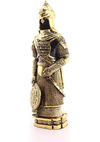 Zırhlı Cevşen Ayetli Asker Gold Biblo 3 Boyutlu Büyük Boy 32 CM-018