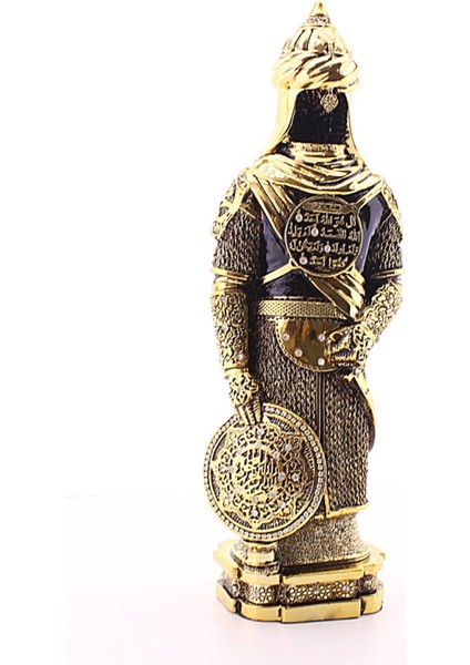 Zırhlı Cevşen Ayetli Asker Gold Biblo 3 Boyutlu Büyük Boy 32 CM-018