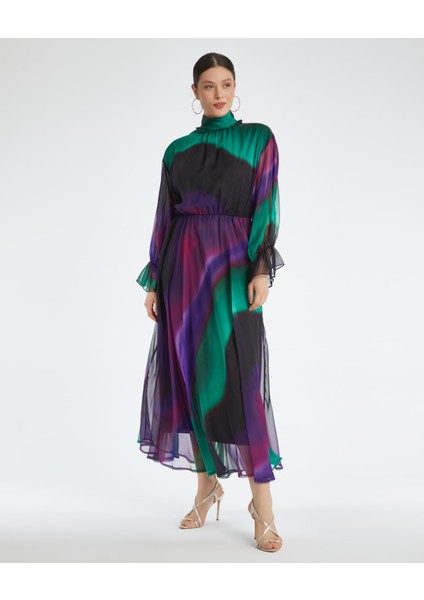 Kadın Midi Elbise - Modern Tasarım - Günlük ve Özel Gün Için Elbise