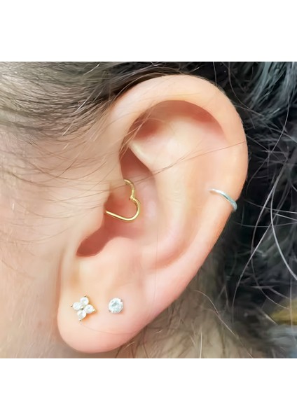 F136 Titanyum Daith Piercing - Kalpli Daith Piercing- Titanyum Piercing