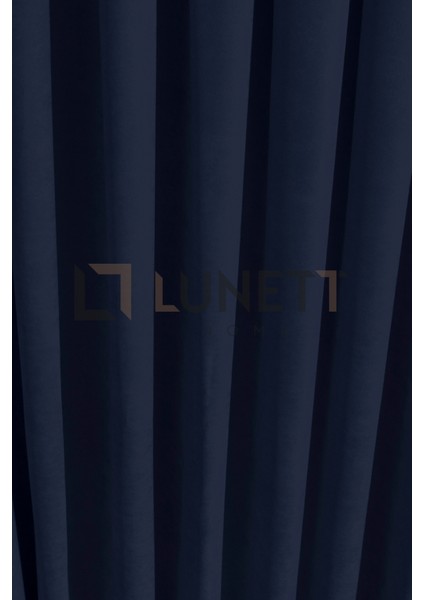 Kullanıma Hazır Lacivert Renk Pilesiz Ekstraforlu Düz Dikim Fon Perde Tek Kanat 9241 fırsatları