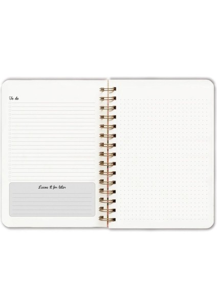 Yeşil Çiçekli Ajanda Süresiz Planlayıcı Defter
