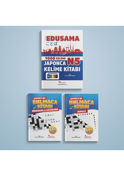 Japonca N5 Kelime Geliştirme Seti 3'lü Kitap