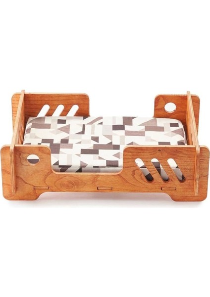 Kedi- Köpek Yatağı 30x50 cm Bilboa Rahat ve Yıkanabilir Minder Yatak Dahil