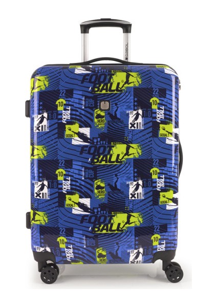 Trolley Valiz Ball Lacivert Orta Boy, 4 Çift Tekerlekli, Kırılmaz, TSA Kilitli Unisex Orijinal Garantili GB.234822.M