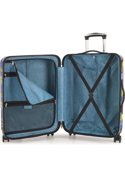 Trolley Valiz Ball Lacivert Orta Boy, 4 Çift Tekerlekli, Kırılmaz, TSA Kilitli Unisex Orijinal Garantili GB.234822.M