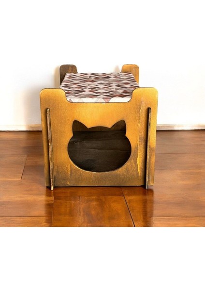 Kedi Evi 2 Katlı Rahat ve Yıkanabilir Minder Yatak Dahil fiyatları