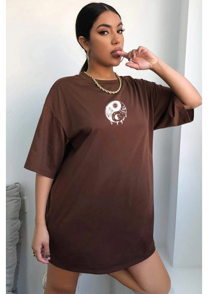 Only Trendwear Unisex Yin & Yang Baskılı T-Shirt fiyatları