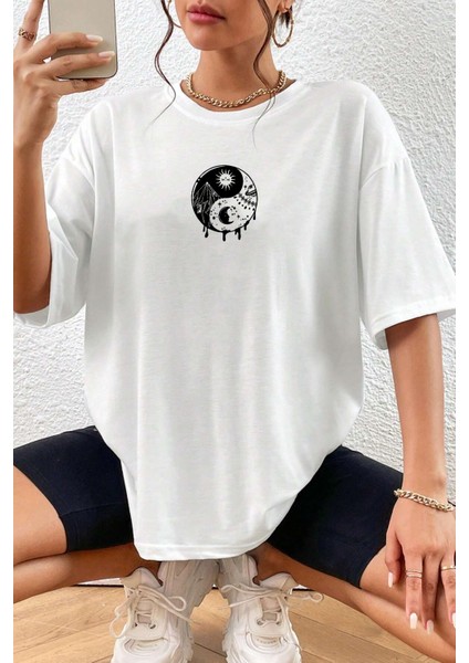 Only Trendwear Unisex Yin & Yang Baskılı T-Shirt fiyatları