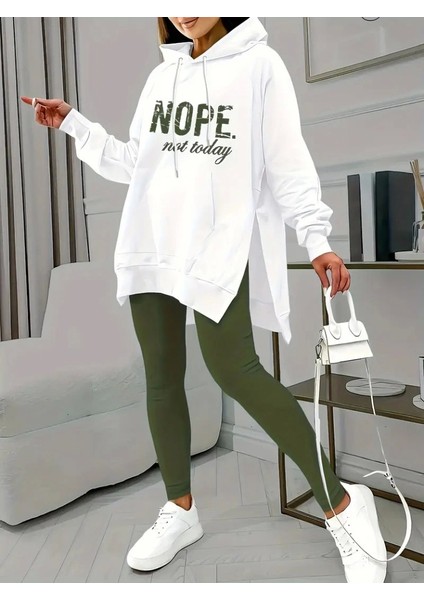 Kadın Uzun Kollu Kapşonlu Bağcıklı Viskon Iki Iplik Sweat fiyatları