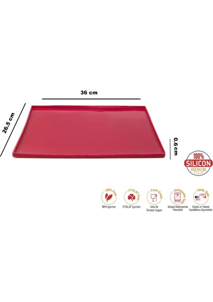 Silikon Fırın Matı (Pişirme Tepsisi) Vişne Rengi fiyatları