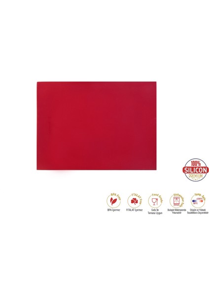 Silikon Fırın Matı (Pişirme Tepsisi) Vişne Rengi fırsatları
