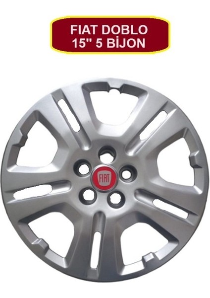 Jant Kapak 15'' Inç 5 Bijon Takım (4 Adet) Fıat Doblo