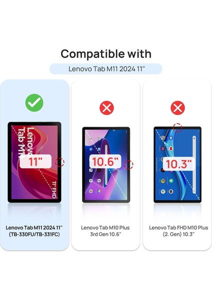Lenovo Tab M11 Uyumlu Tablet Nano Ekran Koruyucu Kırılmaz Nano Cam Koruma