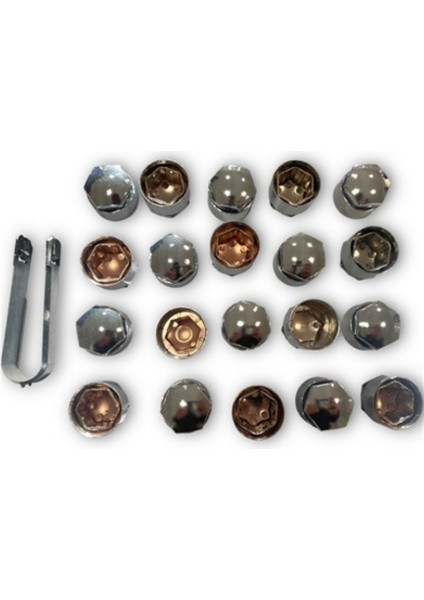 Bijon Kapagı Full Krom 16 Ad Normal+4 Ad Şifreli Audi ve Seat 4M0601173C 9b9