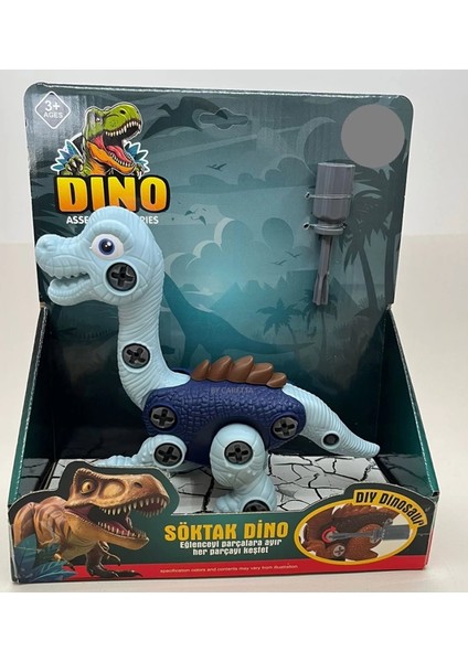 Sök Tak Mavi Dinazor Yapboz Puzzle Legolar ve Yapı Oyuncağı Geliştirici Oyuncak Çocuk