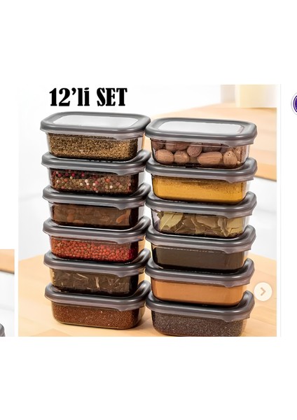 Birdoludükkan 12'Li Dikdörtgen 400 Ml Saklama Kabı
