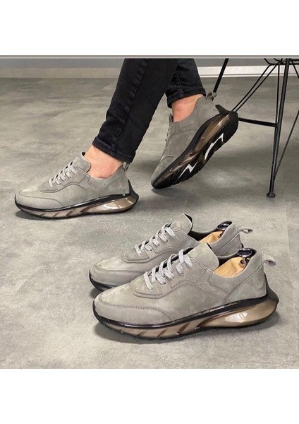 10000 Füme Nubuk Hakiki Deri Erkek Sneakers