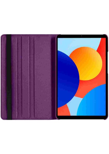 Xiaomi Redmi Pad Se Uyumlu 8.7 Inç Fuchsia 360 Dönebilen Standlı Kılıf